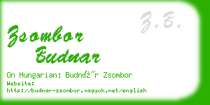 zsombor budnar business card